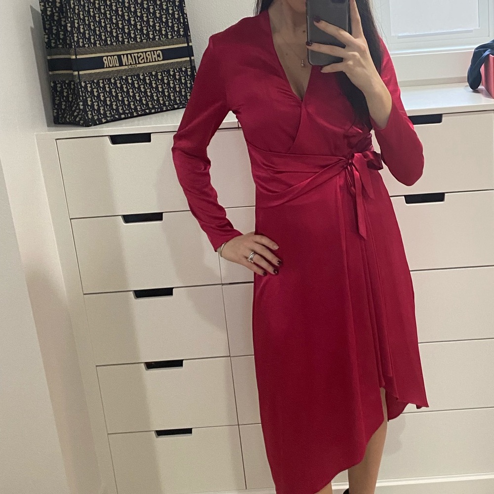Equipment Adisa Asymmetrical Wrap Dress - Picture 6 of 10
